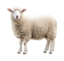 Obraz premium Playful sheep in pasture animal natural isolated on transparent background, png