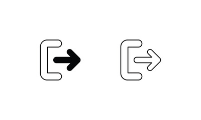 LOGIN icons set vector stock illustration