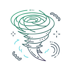 hurricane icon, hurricane vector illustration-simple illustration of hurricane, perfect for hurricane logos and icons