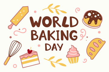 WORLD BAKING DAY  vector illustration
