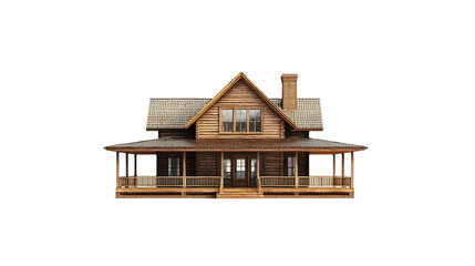 a model of a house on a transparent background, PNG image, PNG file, Generative art.