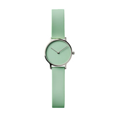 Stylish minimalist watch modern design fashion accessories studio close-up