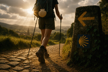Pilgrim on the Way of St. James: A Spiritual Journey Toward Santiago de Compostela. Walking the Camino: Boots on the Path, Faith in the Heart, and Santiago on the Horizon

