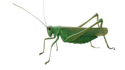 an image of a green grasshopper on a transparent background, PNG image, PNG file, Generative art.