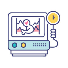 Fototapeta premium Central Fetal Monitoring System Device