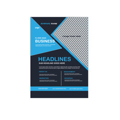 business flyer template design