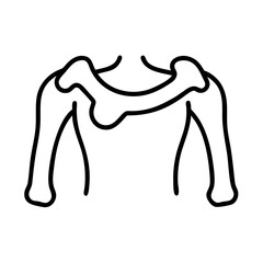  Clavicle Medical Anatomy Icon