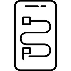 Obraz premium Tracking App Icon Vector Element