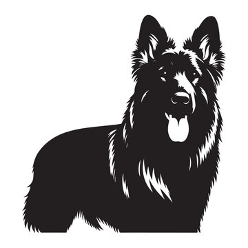 recommend clip art: Vector silhouette of a German Shepherd, Dog illustration, Dog art, Dog drawing, Pet Animal Silhouette.	