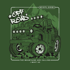 Monster Truck collection, vector illustration © Junior 319