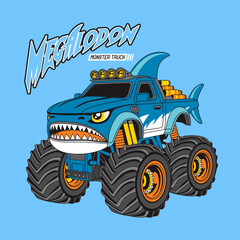 Monster Truck extreme collection, vector illustration © Junior 319