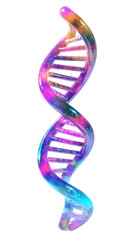 PNG 3d render dna icon holographic white background architecture accessories.