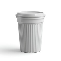 Modern Coffee Cup: Minimalist design showcasing a pristine white coffee cup, epitomizing simplicity, modernism, and a clean aesthetic.