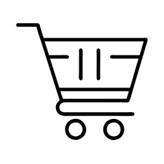 Shopping cart icon vector illustration for online store retail business and ecommerce design 90