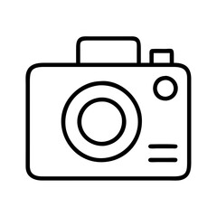Camera outline icon photography equipment photo device lens shutter picture snapshot capture image