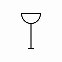 Wine glass holder icon vector sign