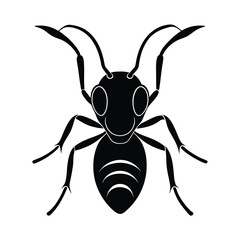 Stylized Ant Head with Mandibles Art