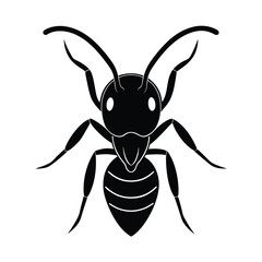 Ant Head with Mandibles Icon Design