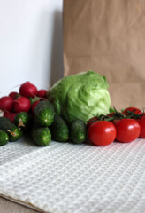 fresh vegetables on the table