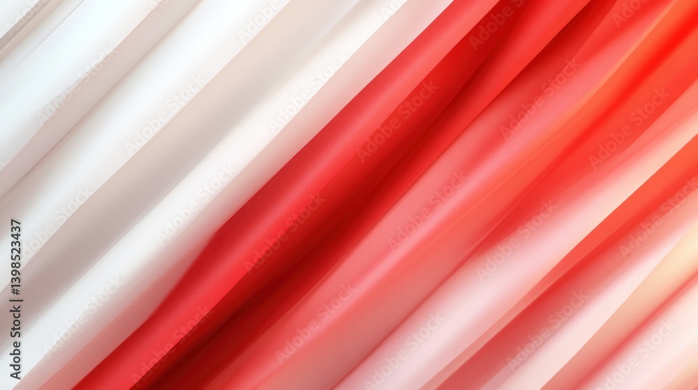 Poster abstract red and white diagonal layers background texture modern design