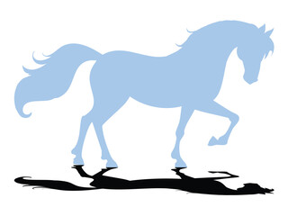 Horse silhouette