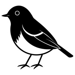 Animal Robin silhouette vector illustrator