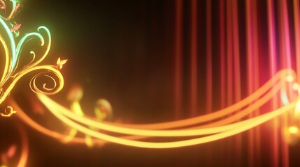 Abstract floral lightscape display