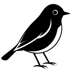 Animal Robin silhouette vector illustrator