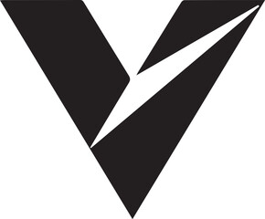 Creative V letter logo design