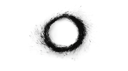 an animation of a circle in action on a transparent background, PNG image, PNG file, Generative art.