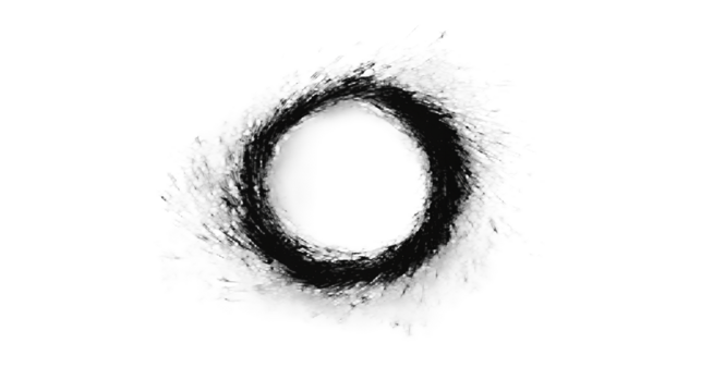 an animation of a circle in action on a transparent background, PNG image, PNG file, Generative art.