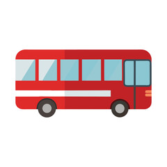  city bus vector illustration on white background