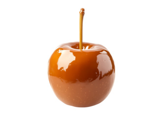Caramel coated apple