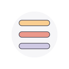 Obraz premium MENU vector icon stock illustration