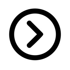 angle circle right  vector flat icon