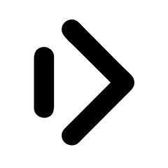 angle double small right  vector flat icon