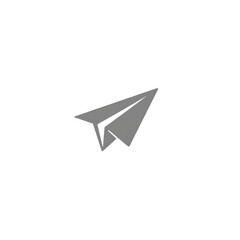 paper plane isolated on white background