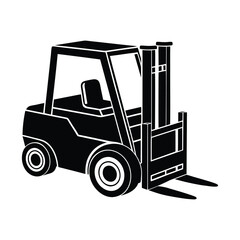 forklift vector illustration on white background