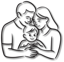 Family, child care, Child achievement logo design