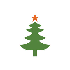 Christmas logo icon vector illustration template design