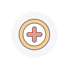 Obraz premium ADD vector icon stock illustration