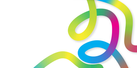 Abstract Colorful wave Lines Background. Vibrant Spiral wave Design on White Background. Line. Gradient.
