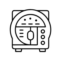 Vintage radio receiver vector illustration, antique radio broadcast technology and sound system