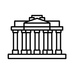 Download parthenon temple vector icon ancient greek architecture building parthenon athens greece