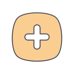 PLUS vector icon stock illustration