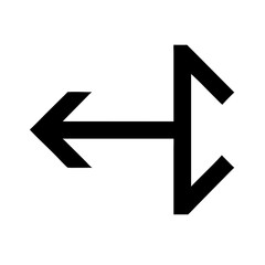 arrows repeat  vector flat icon