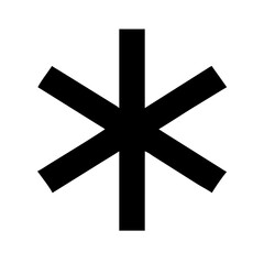 Obraz premium asterik vector flat icon