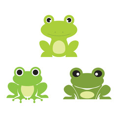 frog vector logo icon illustration template design