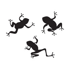 frog vector logo icon illustration template design