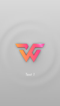 3D Elegant Ripple Vertical Logo Reveal 202
